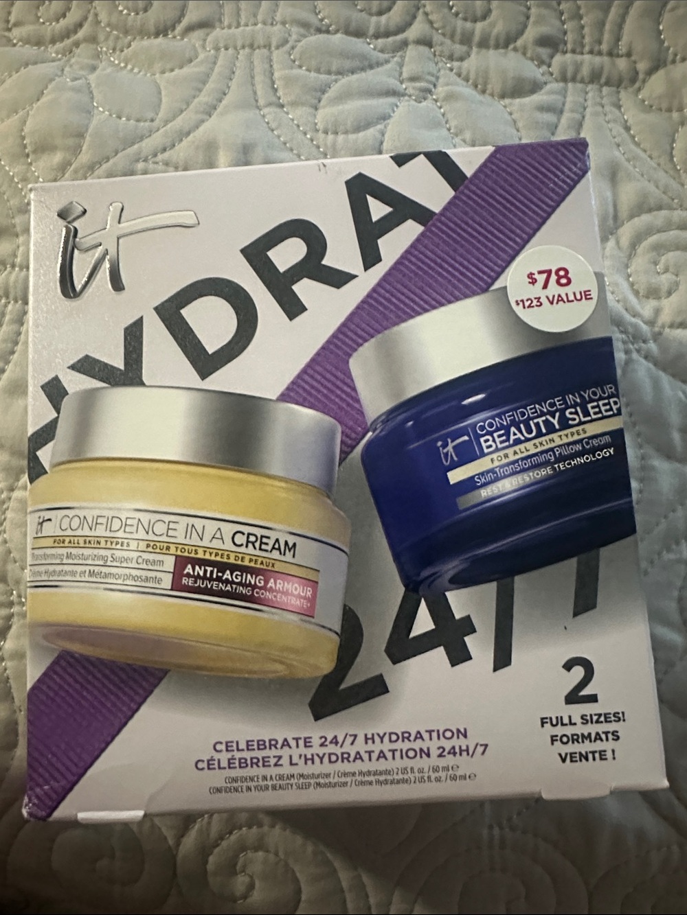 IT Cosmetics Confidence In A Cream + Beauty Sleep Duo (Yellow & Blue)